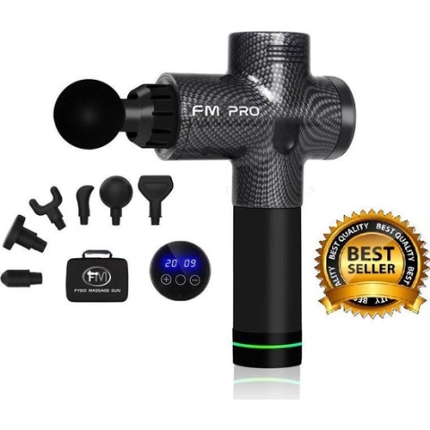 FYSIO PRO - Massage Gun - Sport en Relax Massage - Professioneel - Inclusief 6 opzetstukken