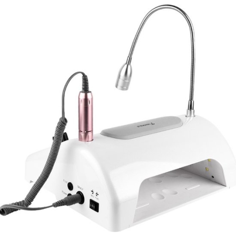 Trendfield 4 in 1 Elektrische Nagelvijl - Nageldroger / UV LED Lamp - Stofverzamelaar & Verstelbare Verlichting