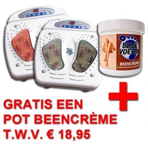 Blije Voeten Voetmassage Apparaat NR1.- Verbetert de bloedcirculatie - Voetmassage - Infrarood - Stimuleert de bloedsomloop - Onrustige benen - Afstandbediening - Koude voeten - Neuropathie - Rugklachten - Koude handen - Krampen - Restless legs