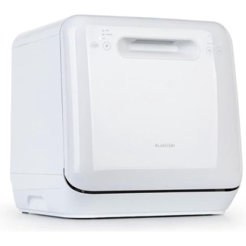 Klarstein Aquatica - Mini vaatwasser - Vrijstaand - Afwasmachine - 3 programma's - 42 x 45 x 43 cm - Wit