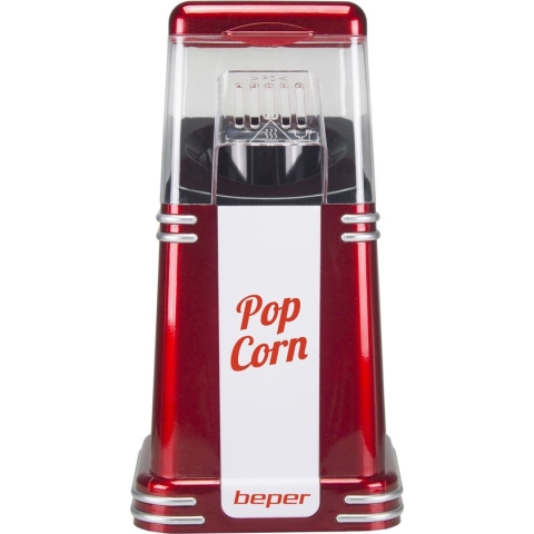 Beper Popcorn Maker Rood - 1200 Watt - Popcorn Machine - Popcorn Popper - Electric Popcorn Maker - Home Popcorn Maker