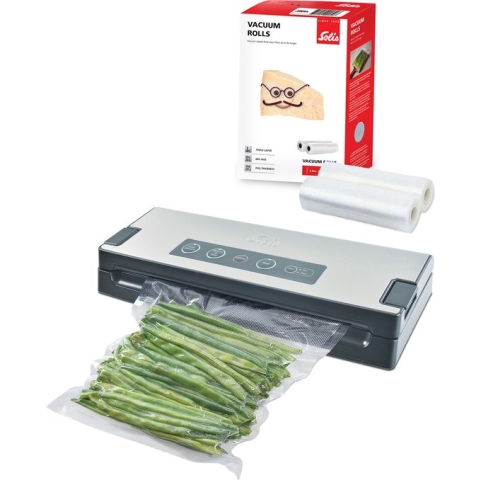 Solis Vac Premium 574 Vacumeermachine + 2 Vacuümrollen - Grijs
