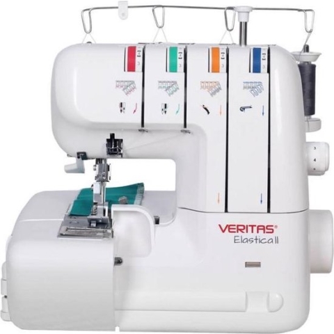 VERITAS OVERLOCKMACHINE ELASTICA II  4-3-2 draads overlock met 12 steeksoorten