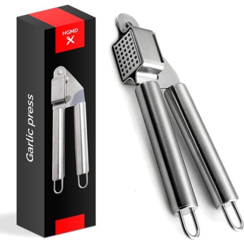 HGMD® Knoflookpers RVS - Knoflookpers/Gemberpers - Garlic press - Vaatwasser bestendig