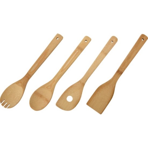 Excellent Houseware Keukengereedschap Bamboe 4Delig