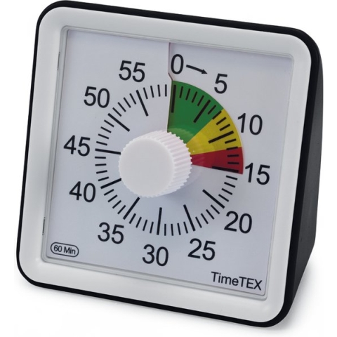 TimeTex Timer Compact 60 min - Geluidloos - Stoplicht