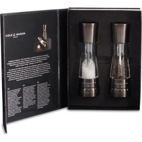 Cole & Mason Derwent Peper en Zoutmolen 19 cm Gunmetal