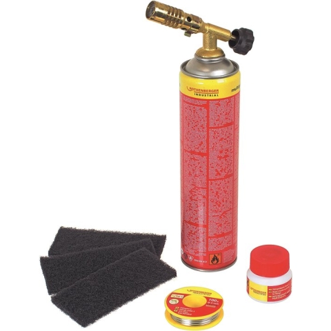 Rothenberger RoFix Soldeerset - Incl. Gas, Soldeerbrander, Soldeerpasta - 650°C