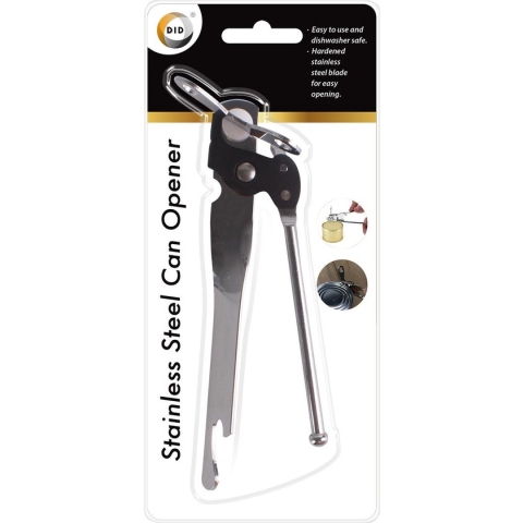 Chrome metalen stevige basic blikopener 20 cm - Keukengerei - Blikken openen - Blikopeners - Bierflessen openers