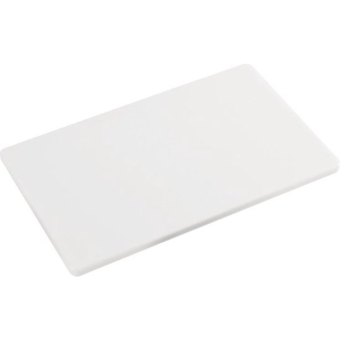 Kunststof snijplank wit 26 x 32 cm gastronorm 1/2 - Keukenbenodigdheden - Universele plastic snijplanken
