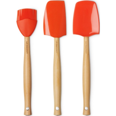 Le Creuset Spatelset - 3 Stuks - Premium - Oranjerood