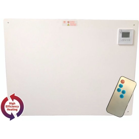 Wagaparts Infrarood verwarming paneel; 550Watt, laag energieverbruik, met ingebouwde thermostaat en timer. Voorzien van wifi en afstandsbediening.