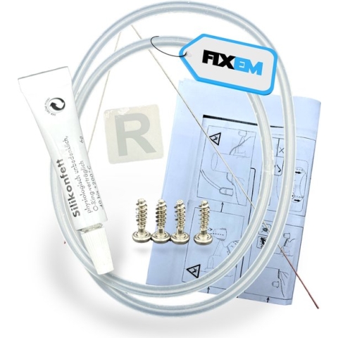 Fixem® - Reparatieset - geschikt voor Bosch en Siemens - Afdichting Pomphuis Zeefhuis - 12005744 12026667 - Compleet Met Vet