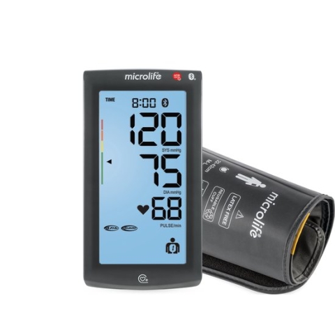 Microlife - BP A7 BT - Bovenarm Bloeddrukmeter - Klinisch Gevalideerd - No. 1 merk bij Huisartsen - Aanbevolen door NL Hartstichting - AFIB-detectie - Touchscreen - 2x 99 geheugens - Bluetooth - 5 jaar garantie