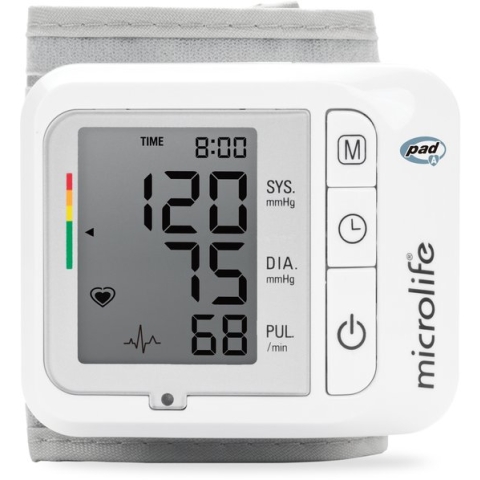 Microlife - BP W1 Basic - Pols Bloeddrukmeter - Klinisch Gevalideerd - No. 1 merk bij Huisartsen - Detecteert onregelmatige hartslag - 60 geheugens - Positie indicator - 5 jaar garantie