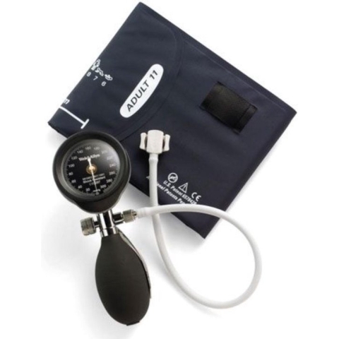 Welch Allyn Durashock DS-55 bloeddrukmeter, kleur: zwart met chrome details