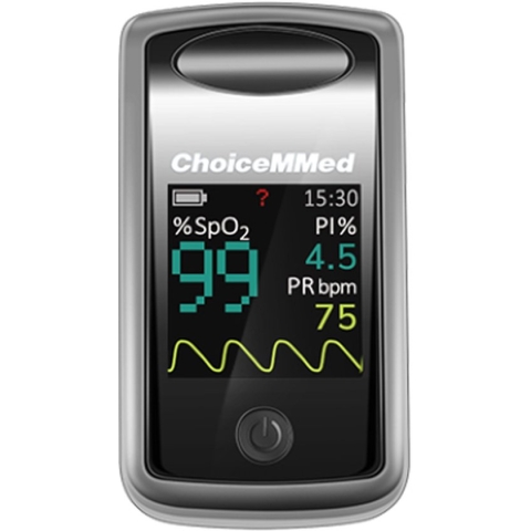 ChoiceMMed MD300CI216 Professionele Saturatiemeter Pulse Oximeter Vinger Zuurstofmeter met Hartslagmeter en Perfusie-Index (PI meter)