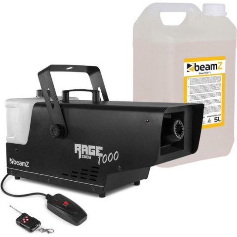 Sneeuwmachine - BeamZ RAGE1000SNOW - inclusief 5 liter sneeuwvloeistof