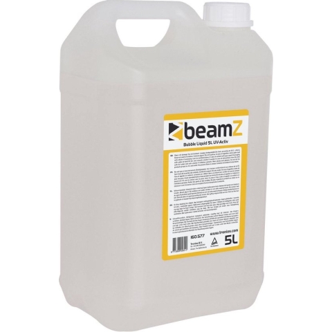Bellenblaasvloeistof - BeamZ UV bellenblaas navulling voor bellenblaasmachines - 5 liter - Schitterend effect in combinatie met blacklight!