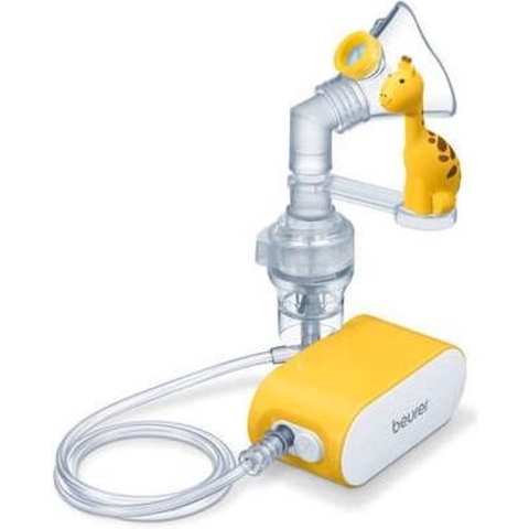 Beurer IH 58 Kids Inhalator - Vernevelaar - Aerosoltoestel - Voor baby's en kinderen v.a. 0 jaar - Medisch product - Perslucht - Stil - Korte inhalatietijd - Hoge vernevelprestatie - Incl. netadapter en 2 maskers - 5 Jaar garantie