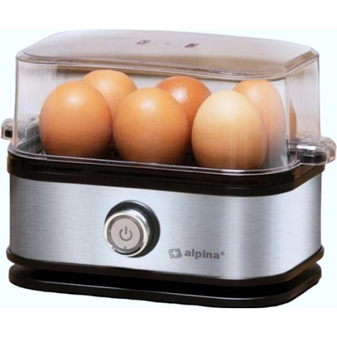 alpina Elektrische Eierkoker - 230V - 210W - 6 Eieren - Verwijderbare Eiertray
