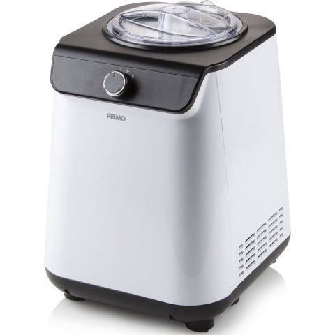 PRIMO PR401IM IJsmachine - IJsmaker - Zelf Vriezend - Met Compressor - 1,2L - Wit/Zwart
