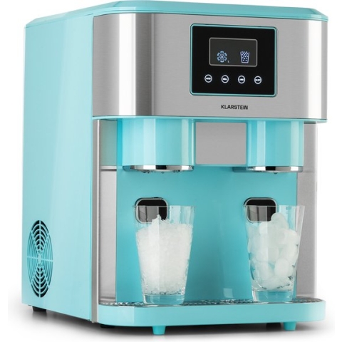 Klarstein Eiszeit Crush ijsblokjesmachine - 3-in-1: ijsklontjes, crushed ice en ijswater -  15 - 18 kg/24h - Watertank: 1,8 liter