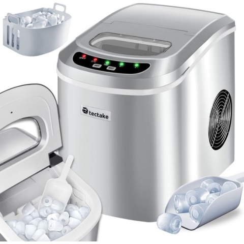Tectake 400474 - IJsblokjesmachine - Zilver