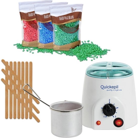 Waxapparaat startset 110W - Quickepil - incl. 100 strips - 10 spatels