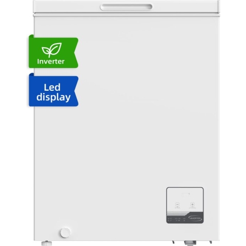 CHiQ FCF142DE Diepvrieskist 142L | Inverter Technologie | Temperatuurweergave | Snelvriezen tot -32℃ | Laag Geluid | Wit