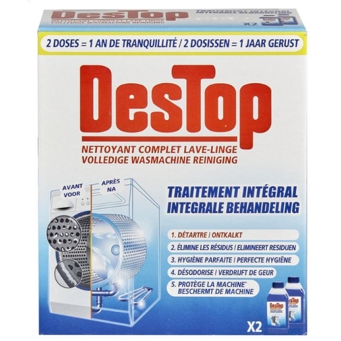 Destop Wasmachine reiniger Integrale Behandeling 2 x 250 ml