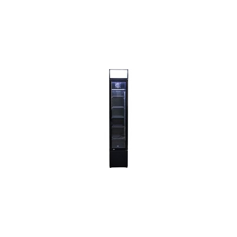 Professionele Glasdeur Koelkast Smal | 105L | Zwart | Combisteel | 7455.1384 | Horeca