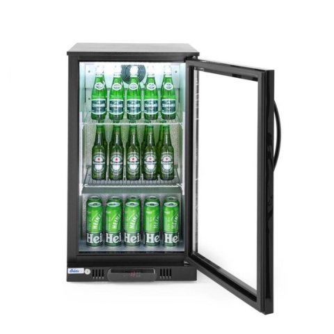 Arktic Horeca Koelkast Glazen Deur - Professionele Flessenkoelkast - Drankenkoelkast - 93 Liter - Zwart