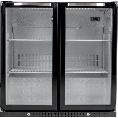 Husky C2-865-BK-NL-HU - Flessen Koelkast - Horeca - Met Glazen Deuren