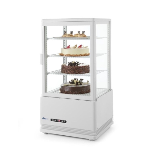 Arktic Koelvitrine Tafelmodel - Professionele Buffetvitrine - Horeca Koelkast Glazen Deur - 68 Liter - Wit