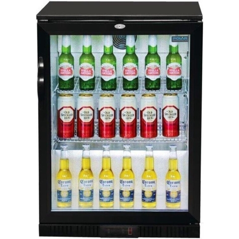 Polar G-Serie Laag Model Gekoelde Bardisplay Met Klapdeur Zwart 128l, Polar GL011