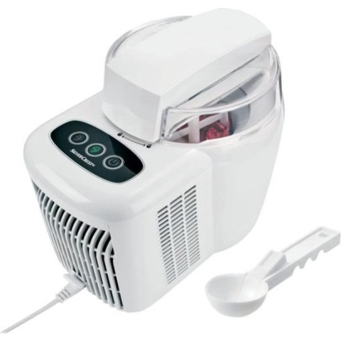 SILVERCREST® IJsmachine inclusief recept - Met thermo-elektrische koeling zonder compressor of ijsreservoir -  Zelf roomijs, sorbets, of frozen yoghurt maken - 90W - 700ml - Bereidingstijd: 50-80 min