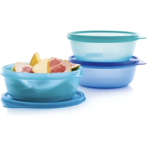 Tupperware Ruimtesschaaltjes / Mengkommen 600 ml (Set van 3)