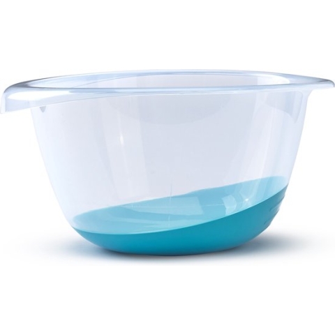 Whitefurze Beslagkom/mengkom - 6 liter - kunststof - blauw