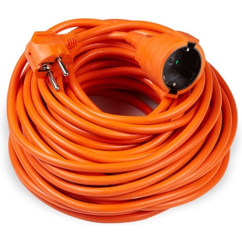 Modee Lighting - Verlengsnoer - Geschikt voor buiten - 20 meter - H05VV-F3G1,5 geaard - Oranje