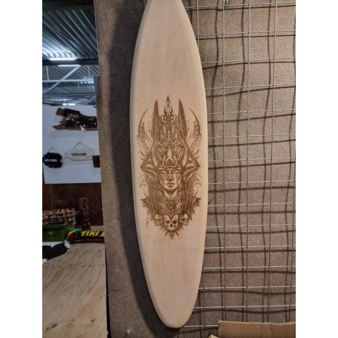 Lady Skulls - Surfplank Surfboard - Decoratie - 150cm