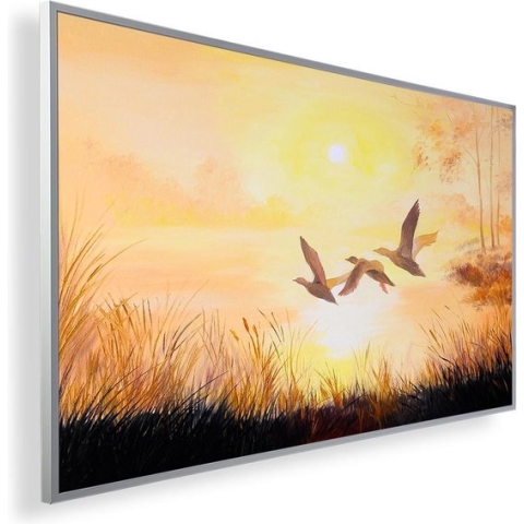 Infrarood Verwarmingspaneel 300W met fotomotief en Smart Thermostaat (5 jaar Garantie) - Birds oil paint 108