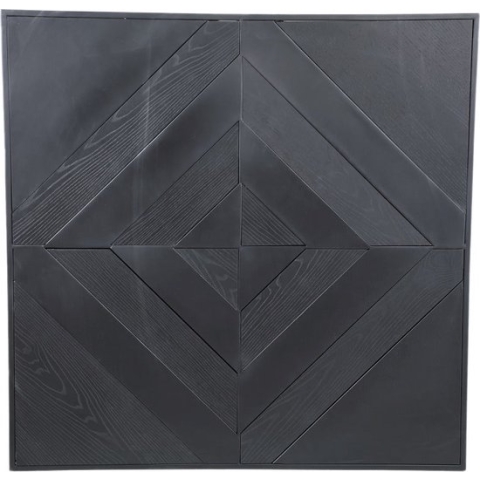 PTMD Mixa Wandpaneel - 160 x 1 x 160 cm - Ijzer - Zwart