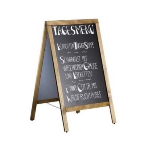 SARO Krijt- Stoepbord met Houten Lijst 70x120cm