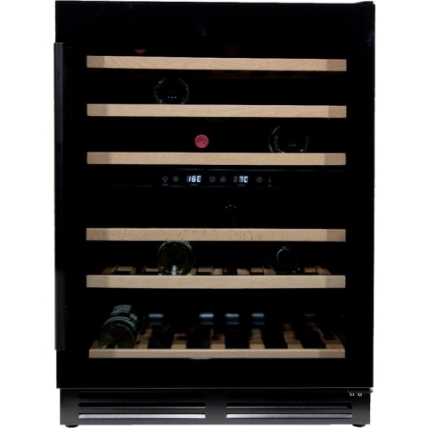 Vinata Premium Wijnklimaatkast Vernale - Vrijstaand en Onderbouw - Zwart - 51 flessen - 82 x 59.5 x 58 cm - Glazen deur