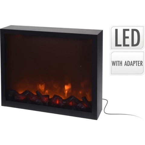 Luxe Sfeerhaard LED - Realistisch Vlammeneffect - 41 x 35 cm