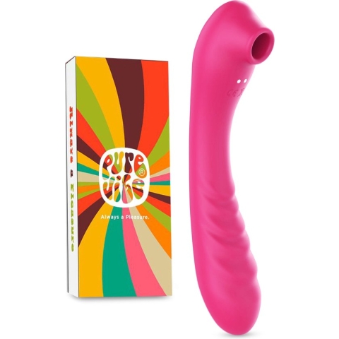 PureVibe® Vibrating Air-Pulse Massager 3-in-1 Clitoris & G-spot Vibrator - Luchtdruk Vibrators voor Vrouwen - Verwarmd