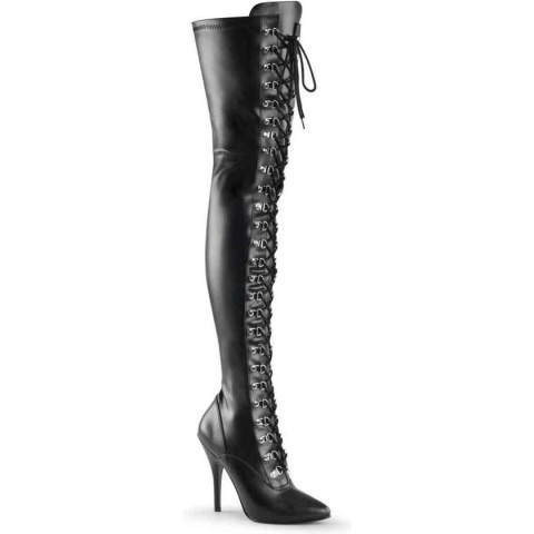 Pleaser Overknee laarzen -37 Shoes- SEDUCE-3024 US 7 Zwart
