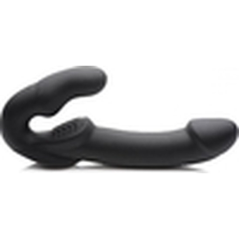 Evoke Vibrerende Strapless Strap-On - Zwart
