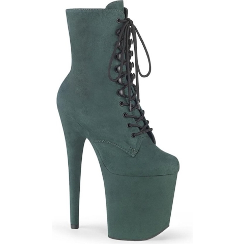 Pleaser Plateau Laarzen, Paaldans schoenen -36 Shoes- FLAMINGO-1020FS Paaldans schoenen Groen